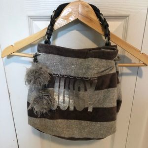 Juicy Couture Velour Handbag - Gray